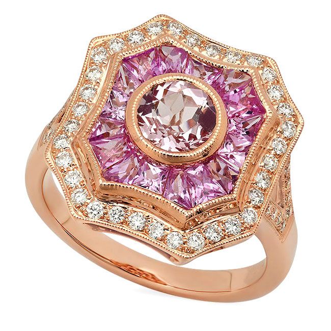 Pink Sapphire Deco Girl