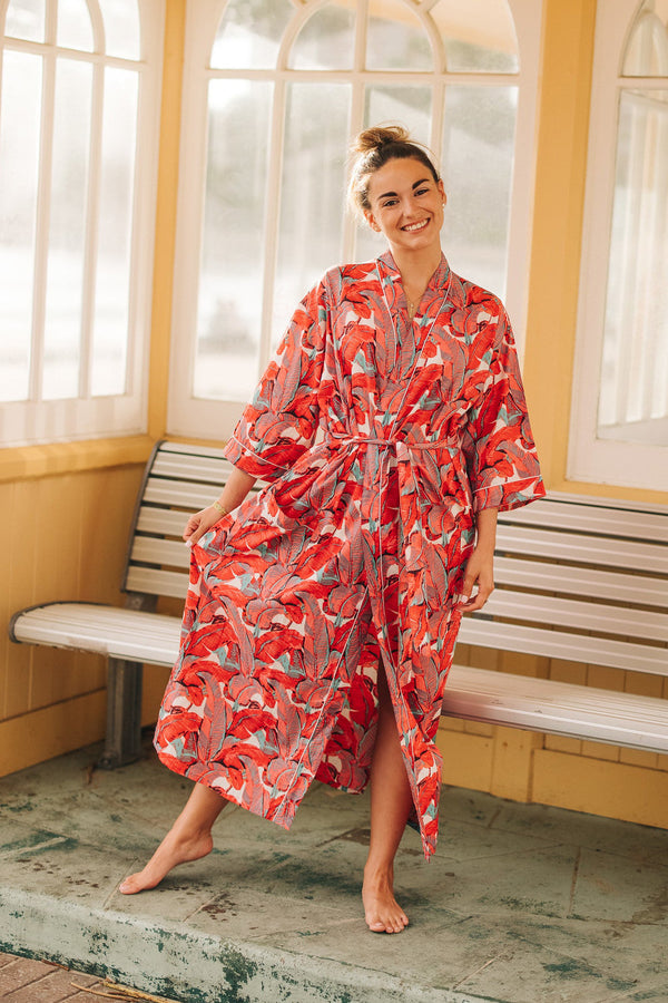 By Brigitte 100% Cotton Bathrobes - Abby