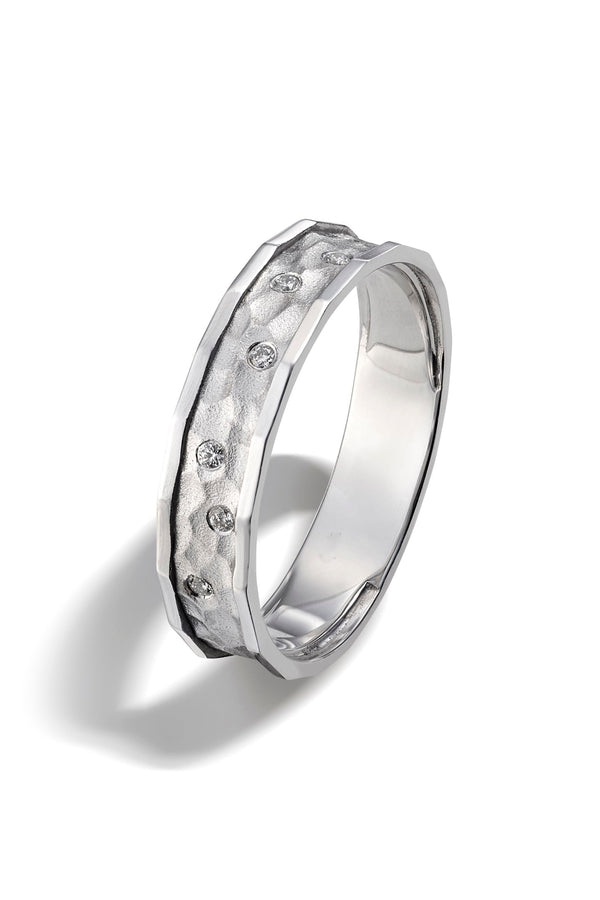 By Brigitte 'Astra' Solid 9ct White Gold Diamond Ring