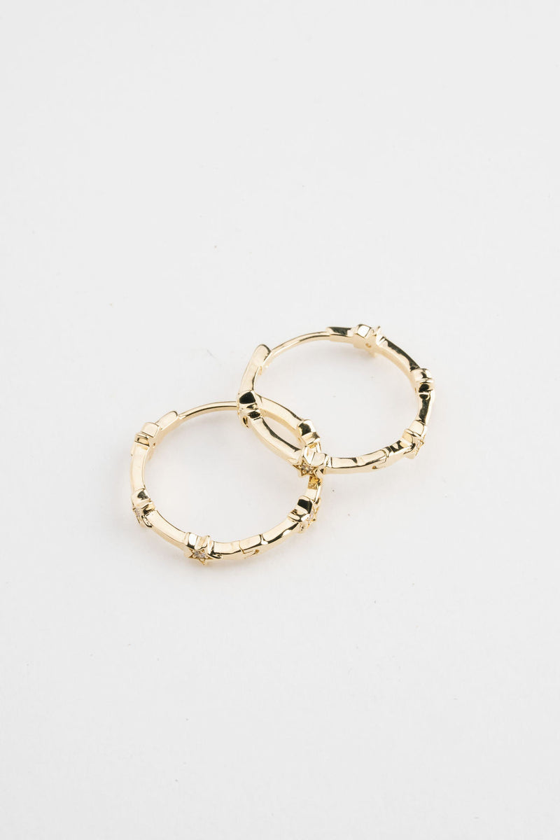 By Brigitte 'Paige' 9ct Gold Plated Earrings