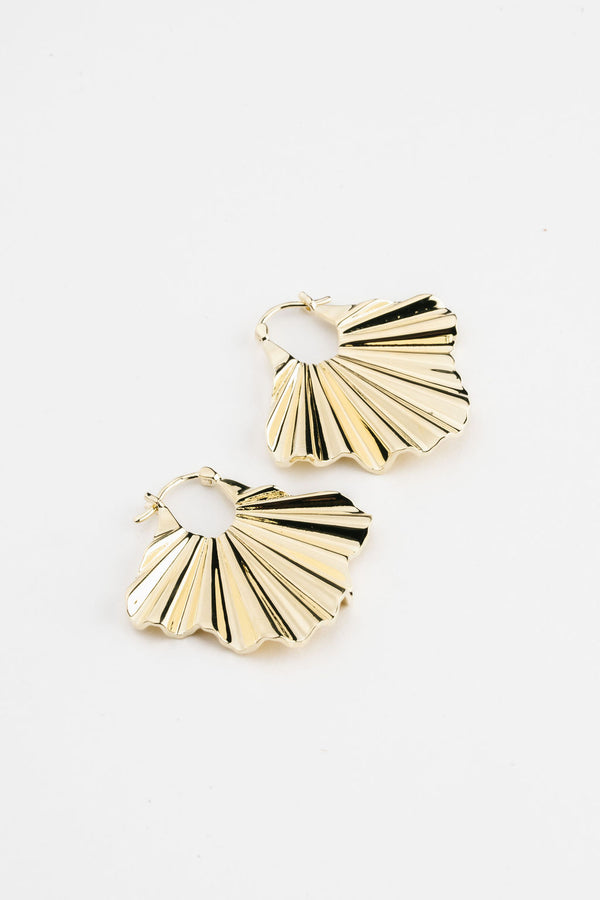 By Brigitte 'Claudia' 9ct Gold Plated Earrings