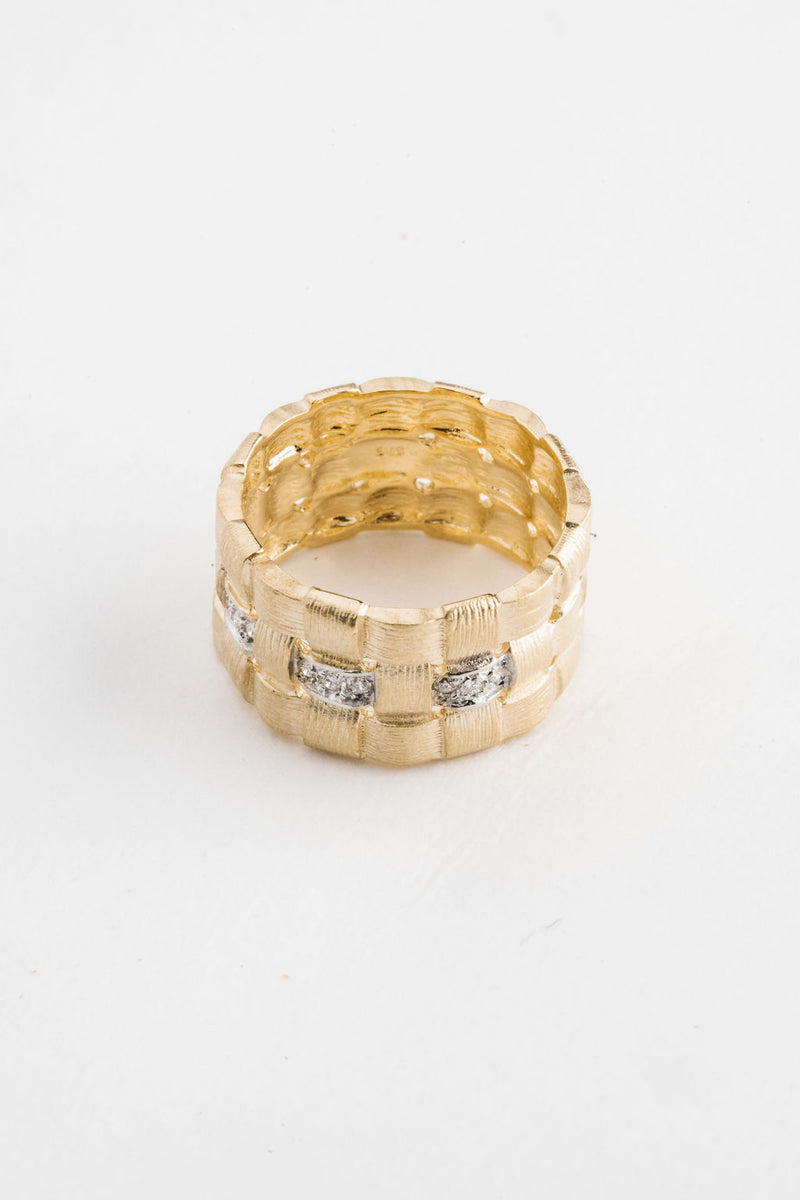 By Brigitte 'Ella' 9ct Gold Diamond Ring