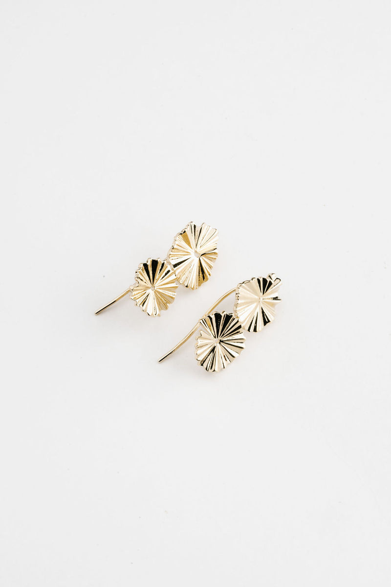 By Brigitte 'Ren' 9ct gold Plated Earrings