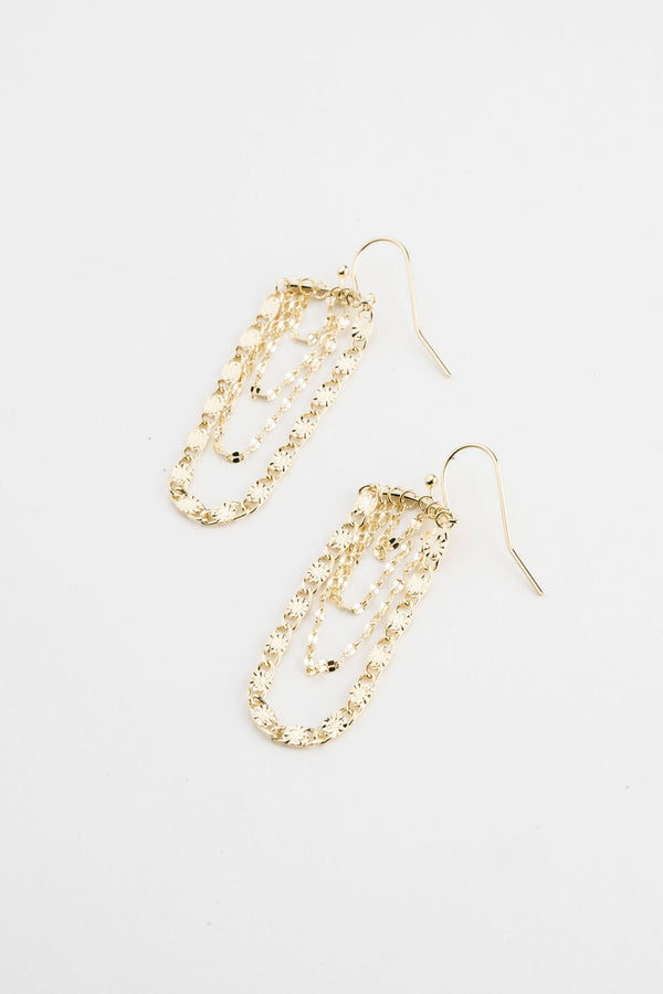 By Brigitte 'Finleigh' 9ct Gold Plated Earrings