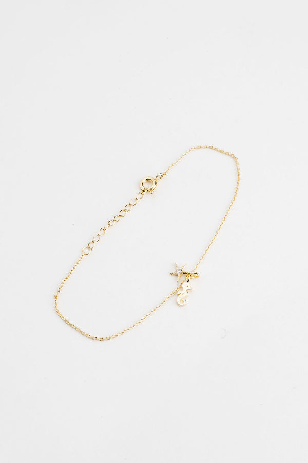 By Brigitte 'Aelia' 9ct Gold Plated Bracelet