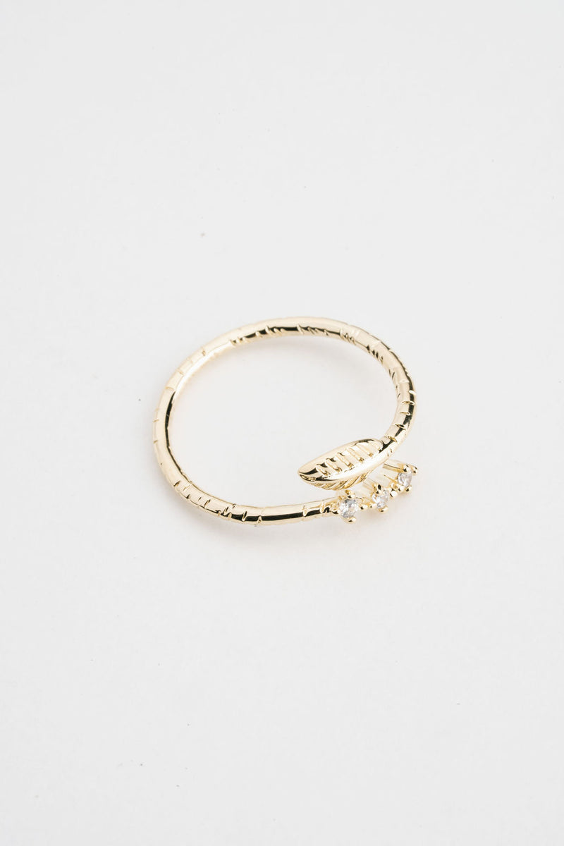 By Brigitte 'Delphina' 9ct Gold Plated Ring