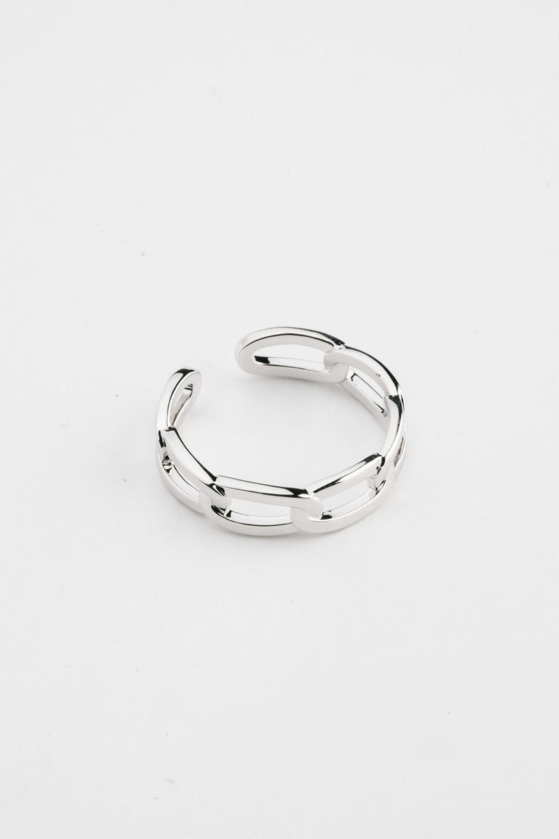 By Brigitte 'Amelia' 9ct White Gold Plated Ring