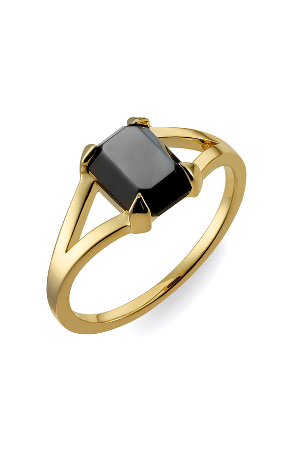 By Brigitte 'Jessie' 18ct Yellow Gold Plated with a Created Center Stone Ring
