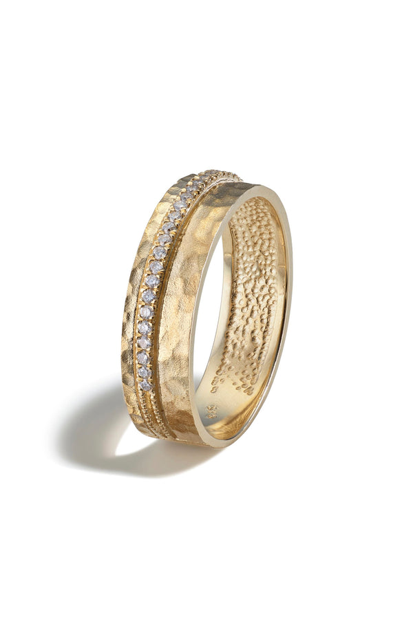 By Brigitte 'Leilani' Solid 9ct Yellow Gold Diamond Ring