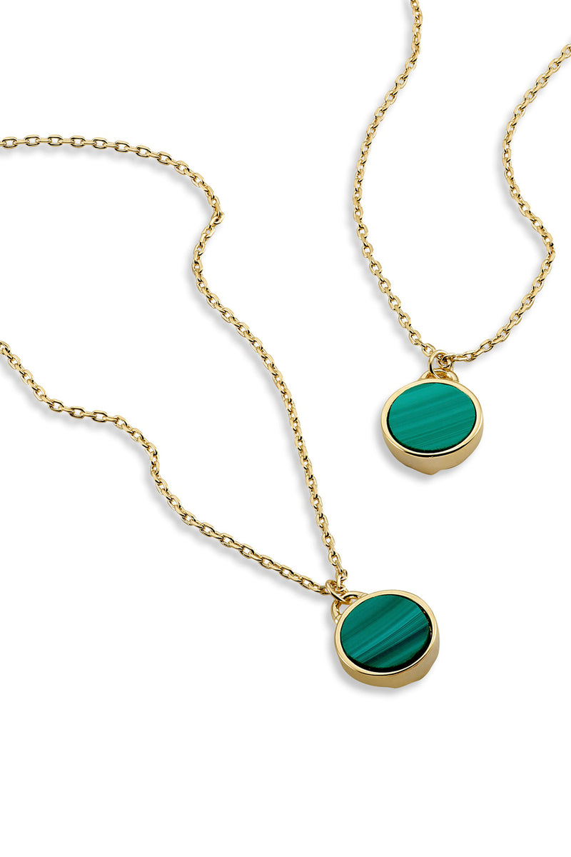 By Brigitte 'Marina' 18ct Yellow Gold Plated Necklace with a Created Stone