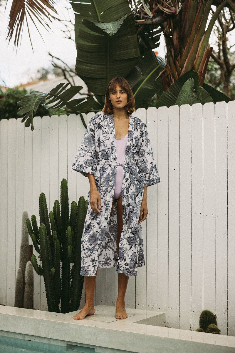 BY BRIGITTE 100% COTTON BATHROBES - Louise