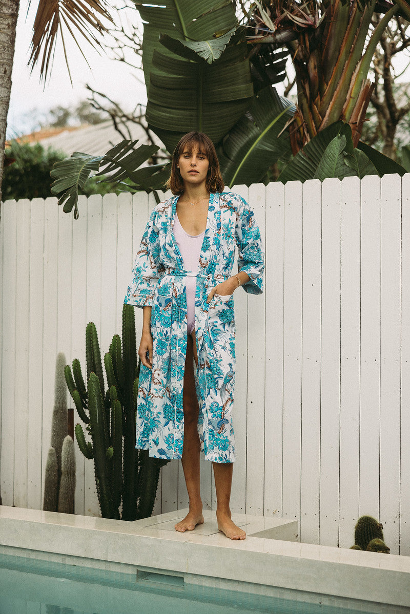 By Brigitte 100% Cotton Bathrobes - Sadie